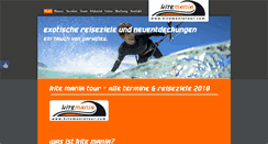 Desktop Screenshot of kitemaniatour.com